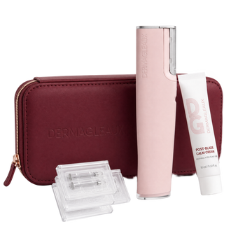 Complete Kit: GLEAUX ONE+ pen, 3 blade packs, Post-Blade Calm Cream and travel case